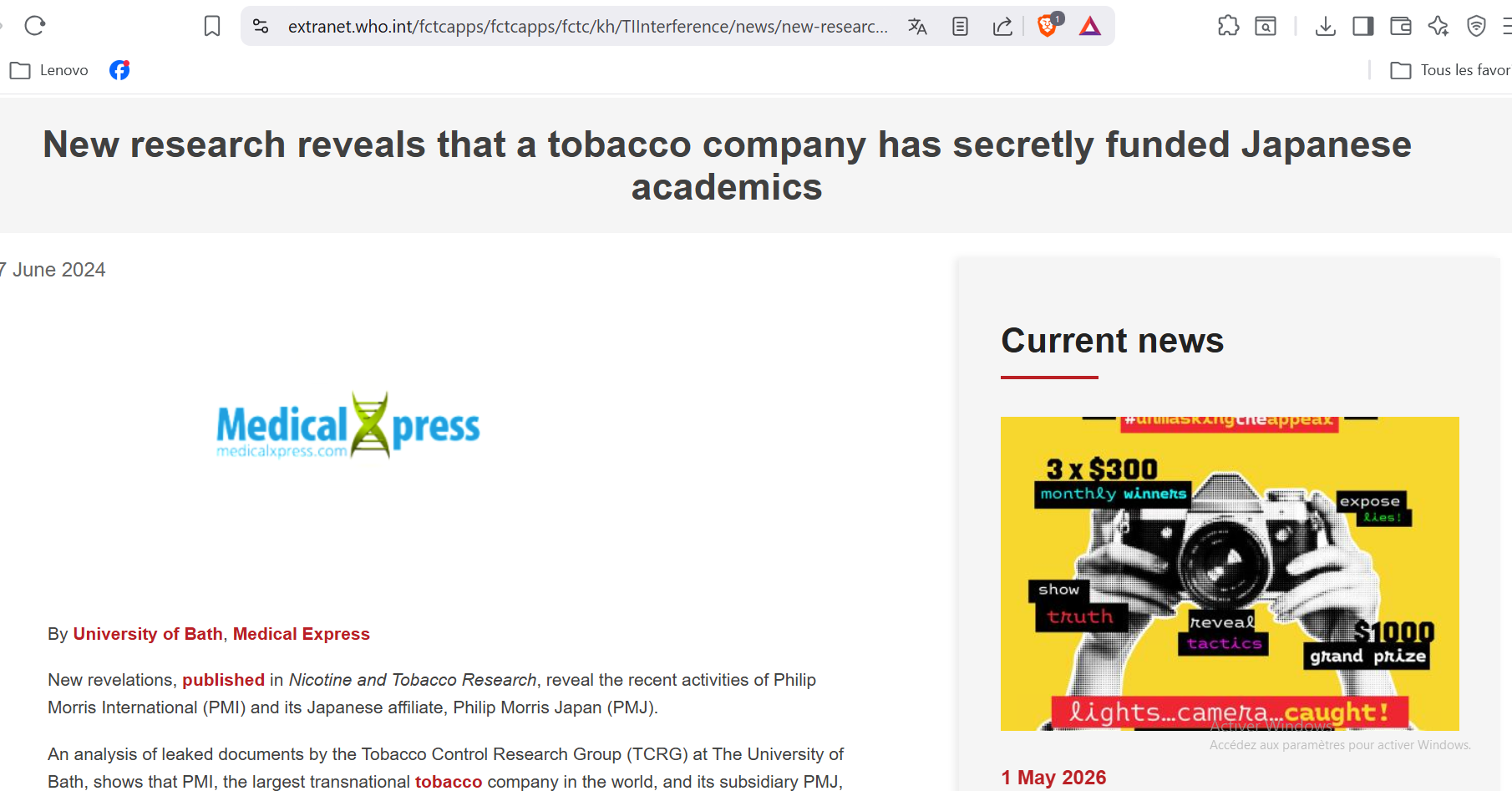 https://extranet.who.int/fctcapps/fctcapps/fctc/kh/TIInterference/news/new-research-reveals-tobacco-company-has-secretly-funded